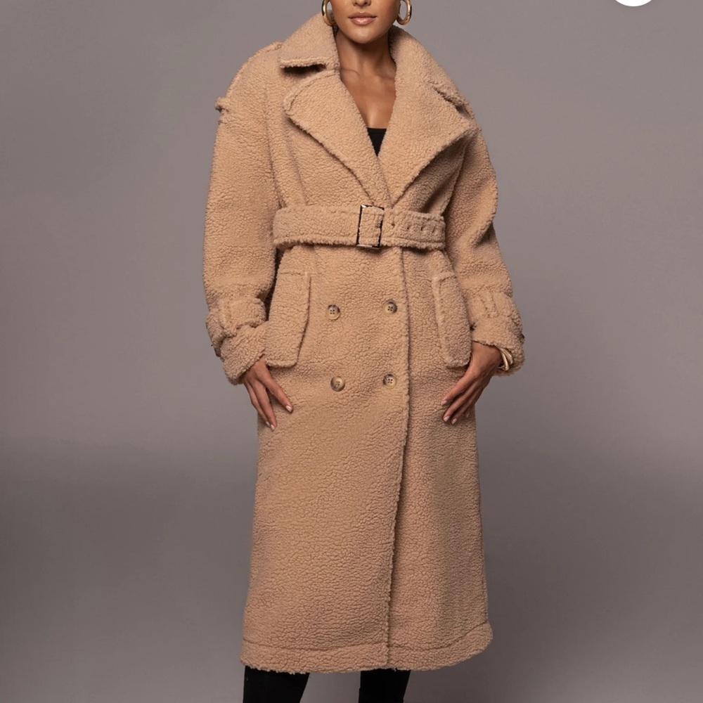 Beige Sherpa Coat